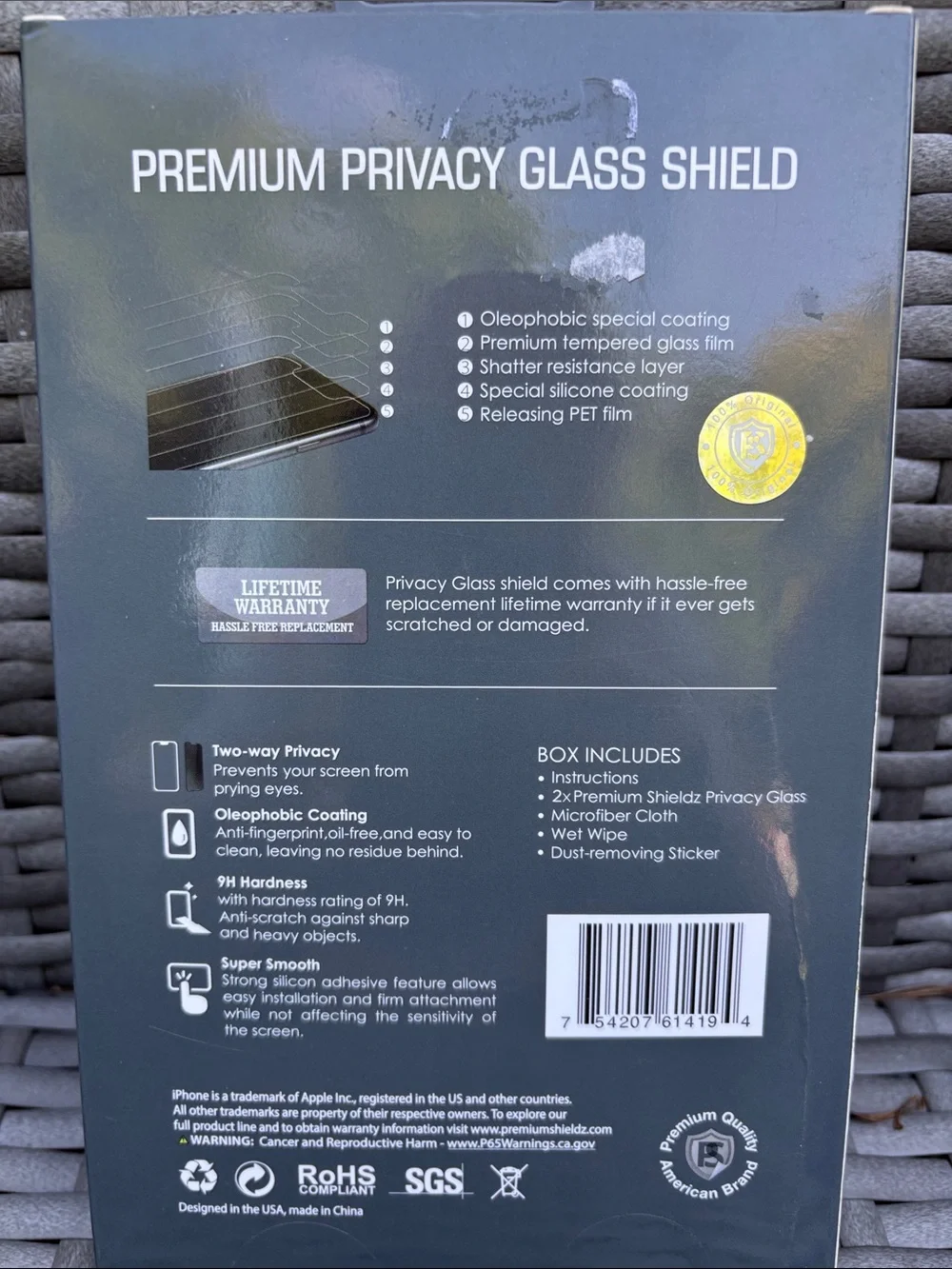 Premium Shieldz Privacy Glass Screen Protector for iPhone 17 Air - 2 pack